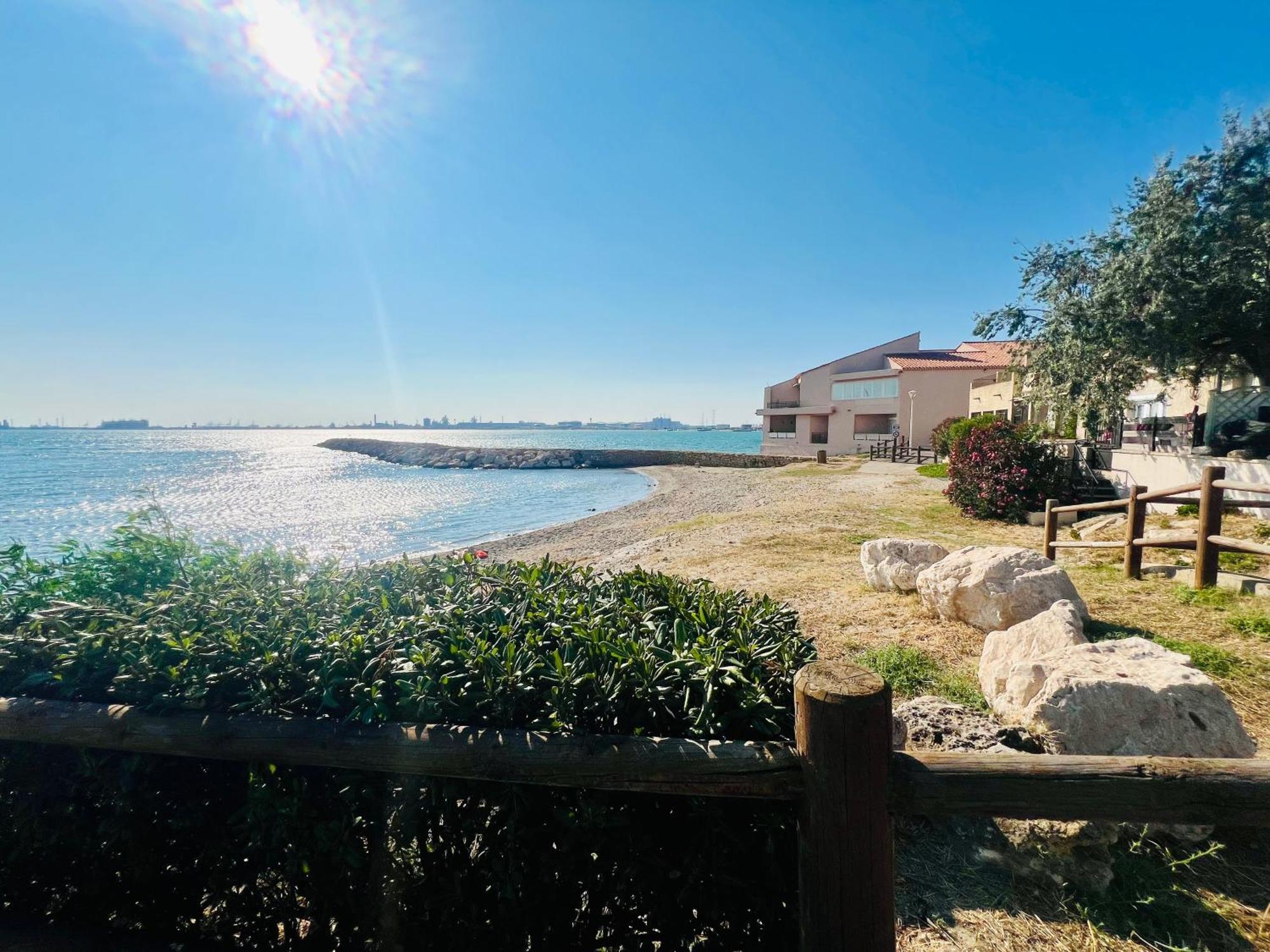Perle Du Rivage - Plage 50M, Clim, Wifi, 2 Pers Fos-sur-Mer Esterno foto